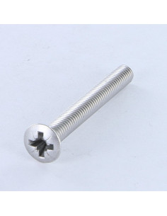 Vis métaux Tête fraisée bombée TFB Pozi M6X50 Aluminium
