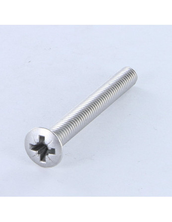 Vis métaux Tête fraisée bombée TFB Pozi M6X50 Aluminium