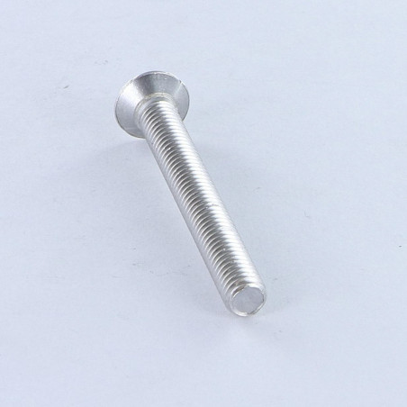 1 x Vis métaux Tête fraisée bombée TFB Pozi M6X50 Aluminium