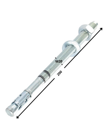 Goujon Ancrage R-XPTIIIZP M20X200 Acier zingué RAWLPLUG