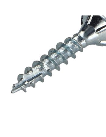 Vis bois TEKOR Tête fraisée Cranté 3.5X16 TORX T15 Acier zingué Filetage total Pointe antifendage type 17
