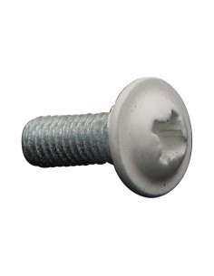 Vis Poelier Pozi M6X16 Acier zingué RAL9010 blanc pur