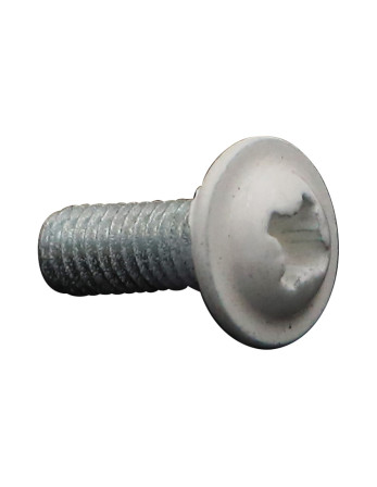 Vis Poelier Pozi M6X16 Acier zingué RAL9010 blanc pur