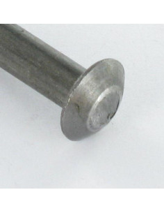 Rivet à frapper Tête fraisée bombée TFB 4X28 Acier brut 2