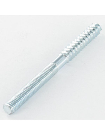 Vis mixte pour pied de lit 4X35 25 Mm fileté bois 3 Mm partie lisse 7 Mm fileté métaux Acier brut