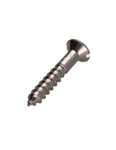 Vis bois Laiton chrome Tête fraisée Fendue 3.5X25 2