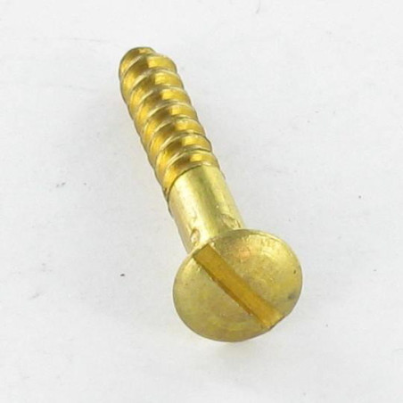 1 x Vis bois Laiton Tête fraisée bombée TFB Fendue 3X30 microvis