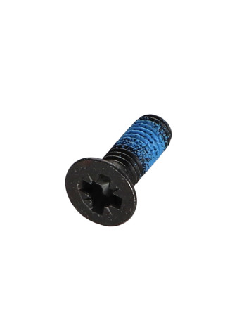 Vis métaux Tête fraisée Pozi N°3 M6X18 Acier zingué noir Frein filet 360°