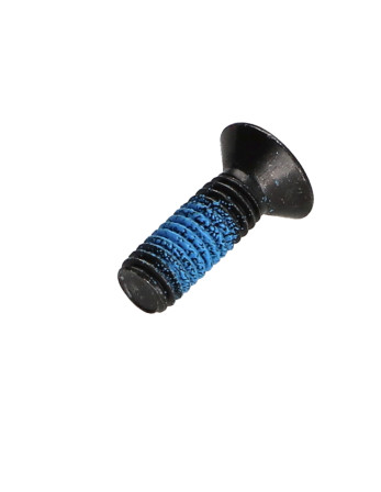 Vis métaux Tête fraisée Pozi N°3 M6X18 Acier zingué noir Frein filet 360°