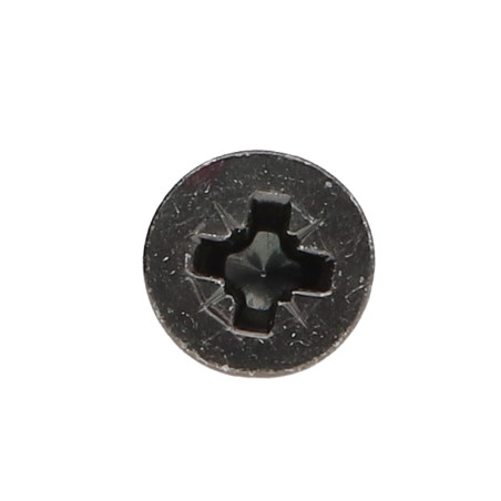 1 x Vis métaux Tête fraisée Pozi N°3 M6X18 Acier zingué noir Frein filet 360°
