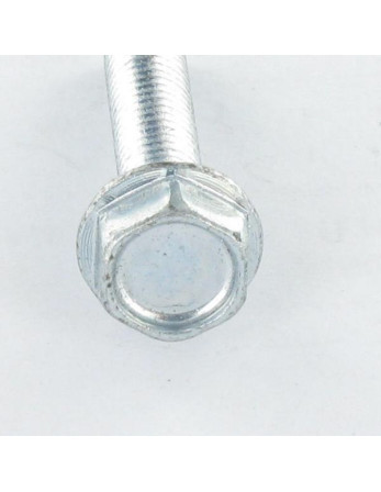 Vis autotaraudeuse Tête hexagonale TH Embase collerette Lisse M6X20 Acier zingué