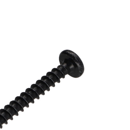 1 x VBA Vis bois agglo Tête ronde TR Pozi N°3 6X35 Acier zingué noir