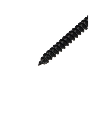 VBA Vis bois agglo Tête ronde TR Pozi N°3 6X35 Acier zingué noir