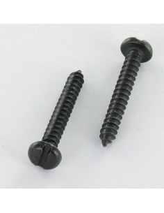 Vis tôle Tête cylindrique TC Fendue 3.5X25 Acier zingué noir