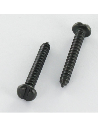 Vis tôle Tête cylindrique TC Fendue 3.5X25 Acier zingué noir