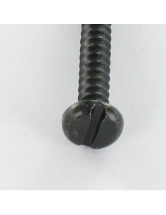 Vis tôle Tête cylindrique TC Fendue 3.5X25 Acier zingué noir 2
