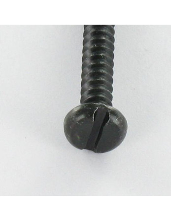 Vis tôle Tête cylindrique TC Fendue 3.5X25 Acier zingué noir
