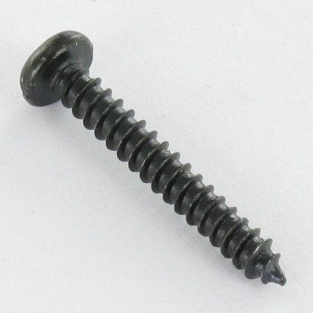 1 x Vis tôle Tête cylindrique TC Fendue 3.5X25 Acier zingué noir