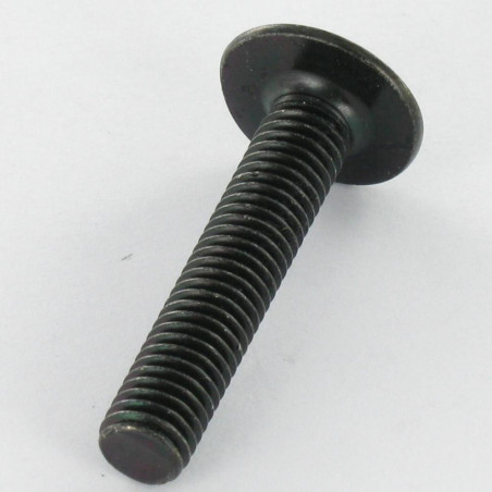 1 x Vis Poelier Fendue En Croix M8X20 Acier zingué noir