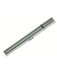 Tige filetée M8 Longueur 1.50M Acier zingué 2