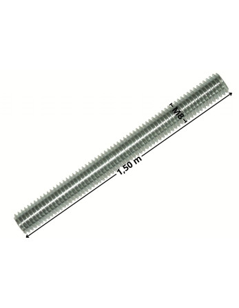 Tige filetée M8 Longueur 1.50M Acier zingué