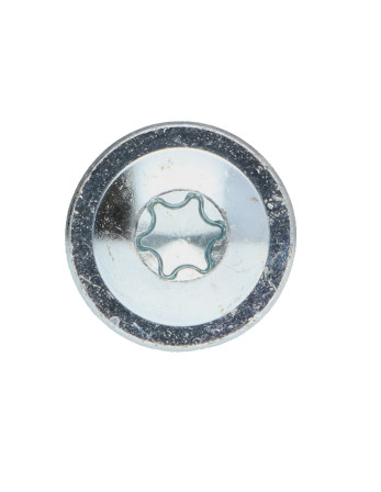 Vis bois TEKOR Tête disque TORX T40 Pointe antifendage type 17 8X180 Filetage partiel Acier zingué