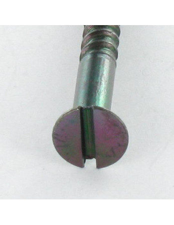 Vis bois Tête fraisée Fendue 5X20 Acier zingué noir