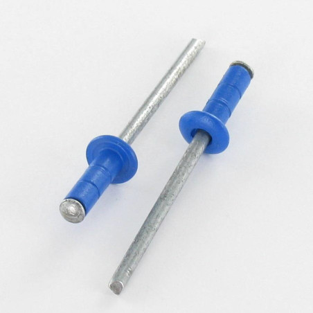 1 x Rivet aveugle multiserrage GOMULTI Aluminium Tige acier TRS 4X12 RAL5017