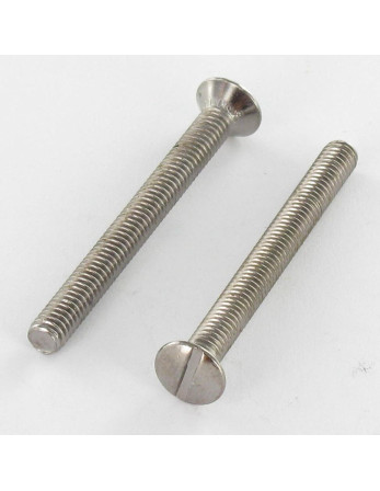 Vis métaux Tête fraisée bombée TFB Fendue M4X70 Acier chrome