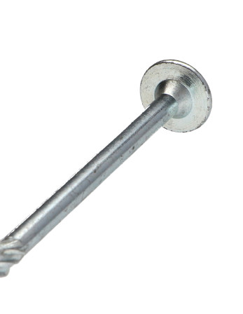 Vis bois TEKOR Tête disque TORX T30 Pointe antifendage type 17 6X130 Filetage partiel Acier zingué