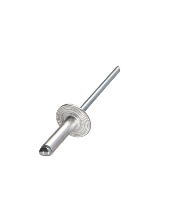 Rivet aveugle Aluminium Tige acier 4.8X14 Epaisseur de serrage 7 à 9 Tête extra large ALX