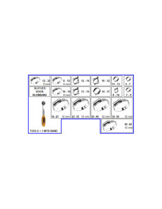 Assortiment de 345 Collier De Serrage Acier zingué W1 2