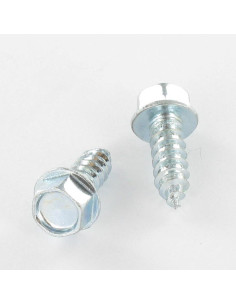 Vis tôle Tête hexagonale TH Embase lisse 6.3X19 Acier zingué
