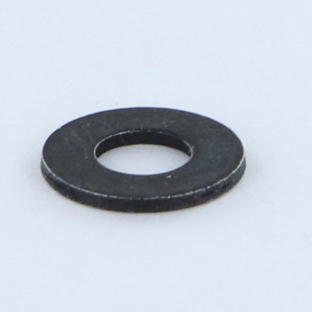 1 x Rondelle Plate M5X12X1 M Acier zingué nickel noir renforcE - Haute tenue à la corrosion