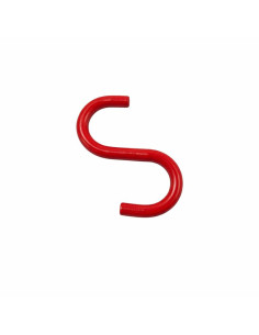 Crochet S d'arrimage 500KG acier rouge