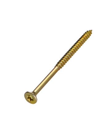Vis bois TEKOR Tête fraisée Cranté 4X70 Filetée sur 42 TORX T20 ZBCR3+ Pointe antifendage type 17
