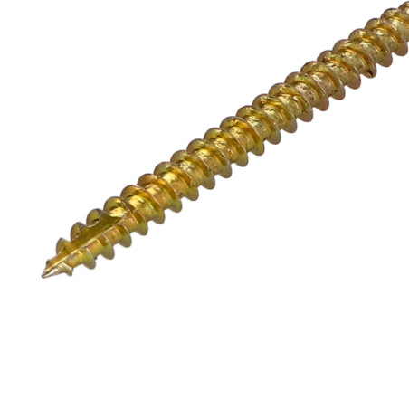 1 x Vis bois TEKOR Tête fraisée Cranté 4X70 Filetée sur 42 TORX T20 ZBCR3+ Pointe antifendage type 17