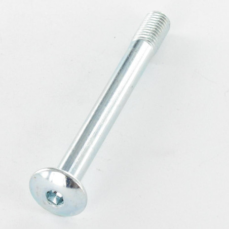 1 x Vis Poelier Clé de 4 HC4 M7X65 Filetée sur 12 Pas de 100 Acier zingué