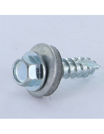 Vis tôle TH/RD. VUL 6.3X25 Acier zingué Pointe antifendage type 17