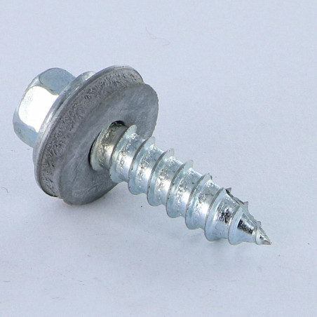 1 x Vis tôle TH/RD. VUL 6.3X25 Acier zingué Pointe antifendage type 17