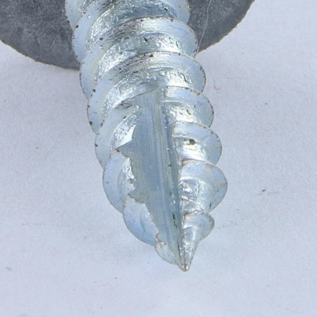 1 x Vis tôle TH/RD. VUL 6.3X25 Acier zingué Pointe antifendage type 17