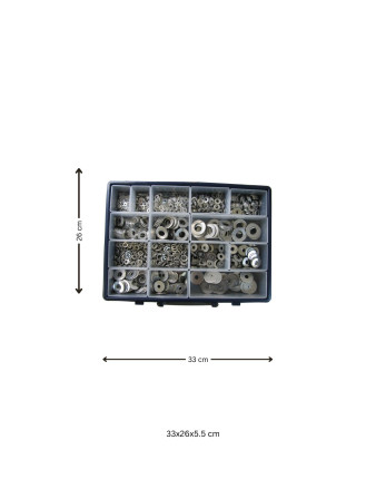 Assortiment de 1530 Rondelle Plate M L LL/ Grower Inox A2