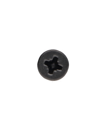 VBA Vis bois agglo Tête fraisée Pozi N°2 4.5X35 Filetage total Acier zingué RAL9004 noir de sécurite 30%BRI
