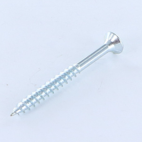 1 x VBA Vis bois agglo Tête fraisée TORX T40 8X80 Filetée sur 60 Acier zingué