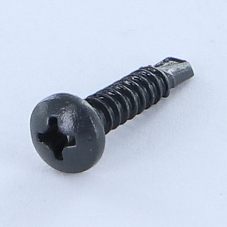 1 x Vis autoperceuse Tête cylindrique bombée TCB Phillips 3.9X19 Filet tôle Acier zingué LAQ RAL7016 gris anthracite