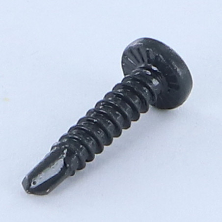 1 x Vis autoperceuse Tête cylindrique bombée TCB Phillips 3.9X19 Filet tôle Acier zingué LAQ RAL7016 gris anthracite