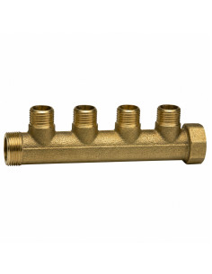Collecteur nourrice 4 sorties 20x27 (3/4") Mâle/Femelle...