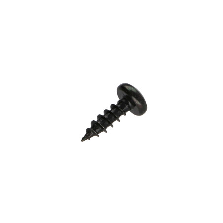 1 x VBA Vis bois agglo Tête ronde TR Pozi N°2 5X25 Acier zingué noir
