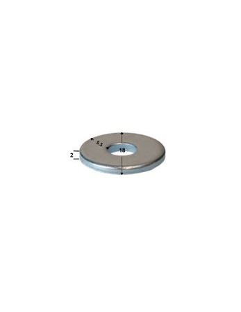 Rondelle pour constructions Bois Intérieur Rond 5.5X18X2 Acier zingué