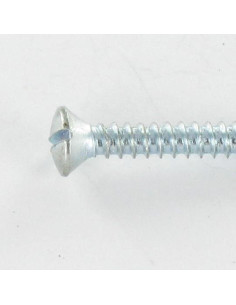 Vis tôle Tête fraisée bombée TFB Fendue 4.8X13 Acier zingué 2